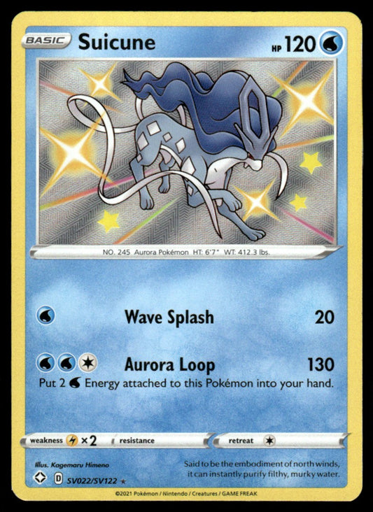 Suicune SV022/SV122 - Shining Fates - Sword & Shield