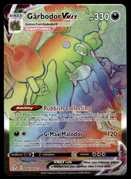 Garbodor VMAX 216/203 - Evolving Skies - Sword & Shield