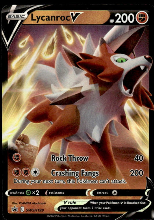 Lycanroc V SWSH199 - Sword & Shield Promos - Sword & Shield