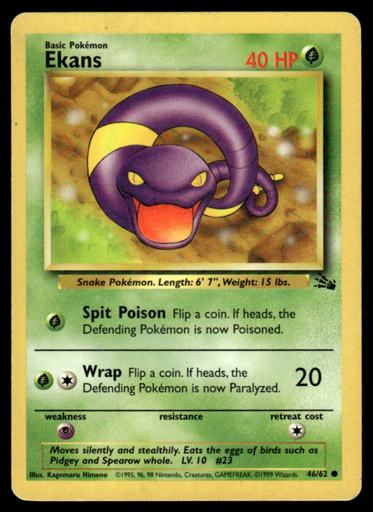LP Ekans 46 No Holo - Fossil