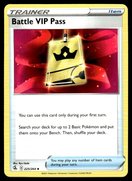 Battle VIP Pass 225/264 Uncomon - Fusion Strike - Sword & Shield