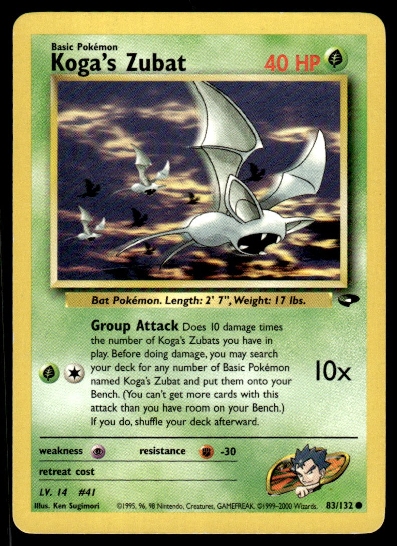 LP Koga’s Zubat 83 No Holo - Gym Challenge