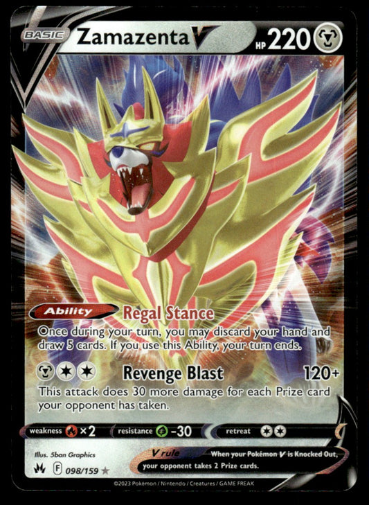 Zamazenta V 098/159 - Crown Zenith - Sword & Shield