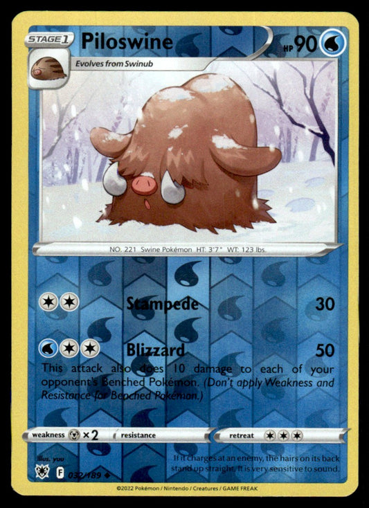 Piloswine 032/189 Reverse - Astral Radiance - Sword & Shield