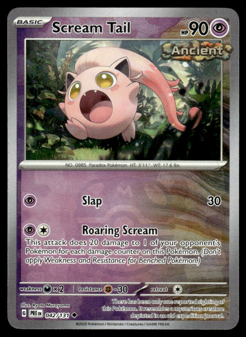 Scream Tail (Master Ball Patern) 042/131 - Prismatic Evolutions - Scarlet & Violet