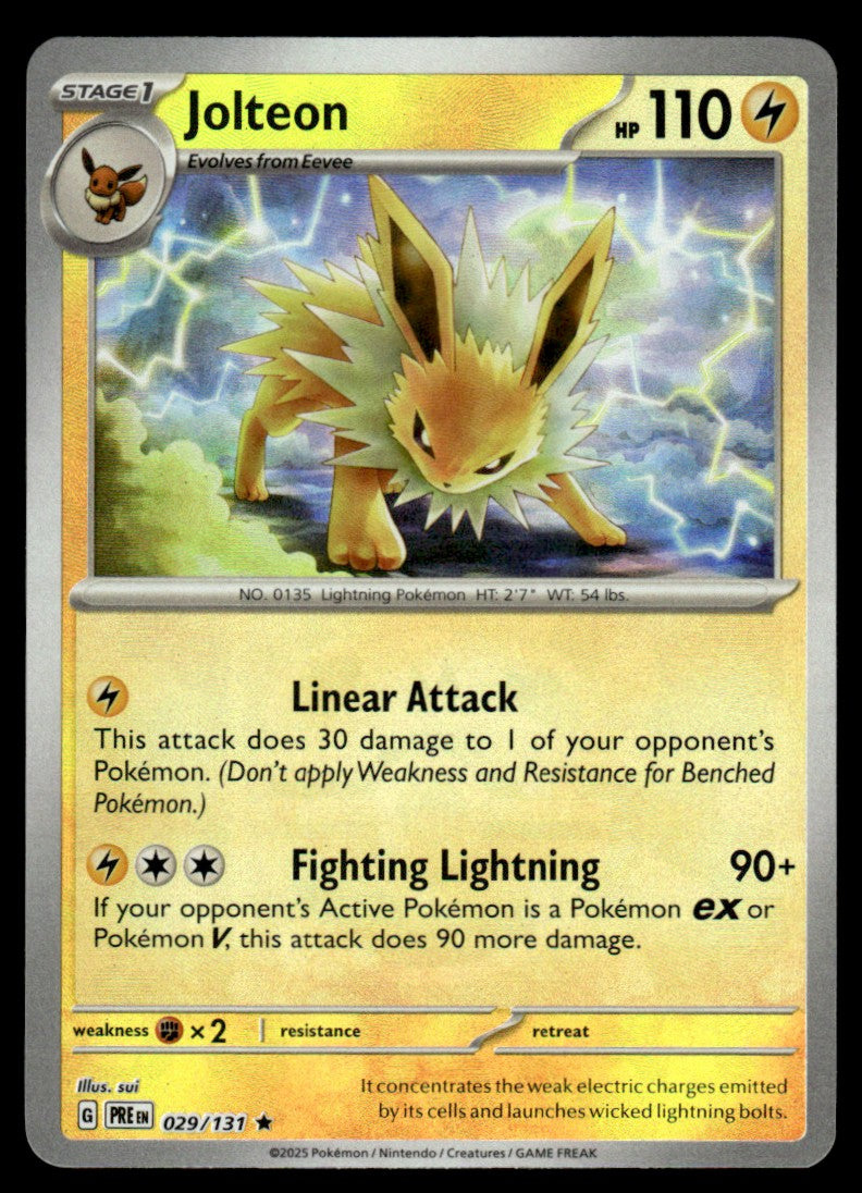 Jolteon (Master Ball Pattern) 029/131 - Prismatic Evolutions - Scarlet & Violet