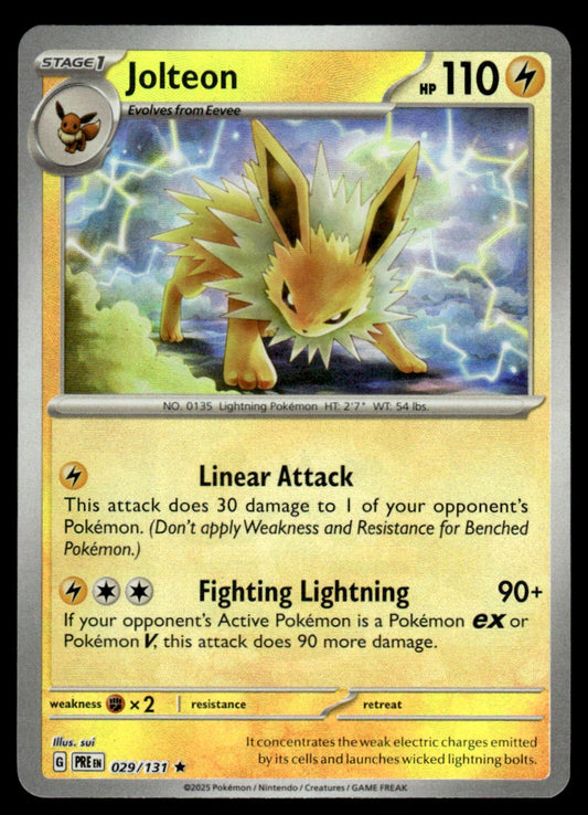 Jolteon (Master Ball Pattern) 029/131 - Prismatic Evolutions - Scarlet & Violet