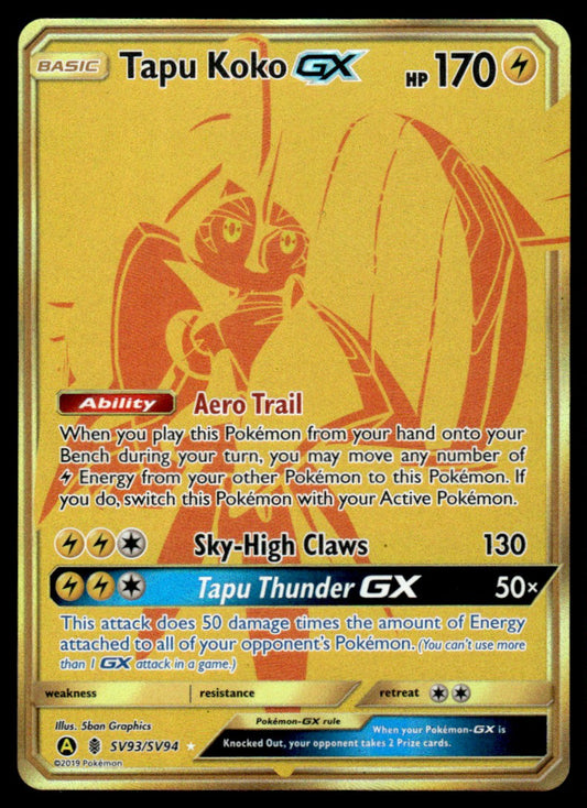 NM Tapu Koko-GX SV93 - Guardians Rising