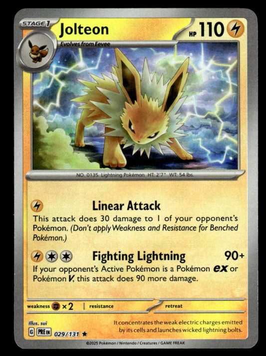 Jolteon (Poke Ball Pattern) 029/131 - Prismatic Evolutions - Scarlet & Violet