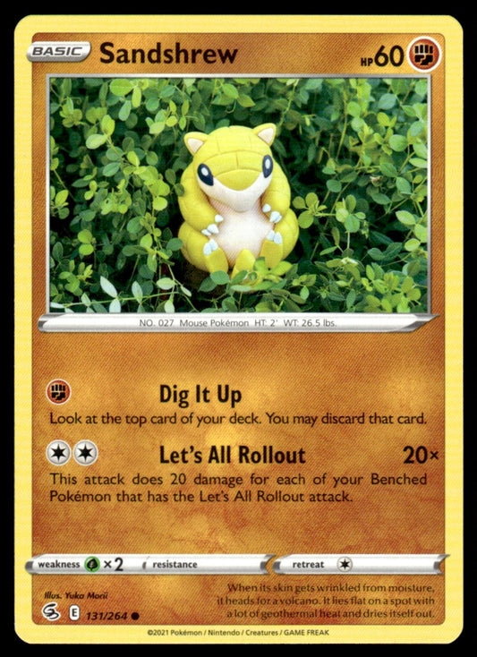 Sandshrew 131/264 Comun - Fusion Strike - Sword & Shield