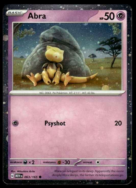 Abra 063/165 Holo - Scarlet & Violet - 151 - Scarlet & Violet