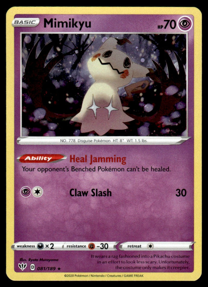 Mimikyu 081/189 Holo - Darkness Ablaze - Sword & Shield