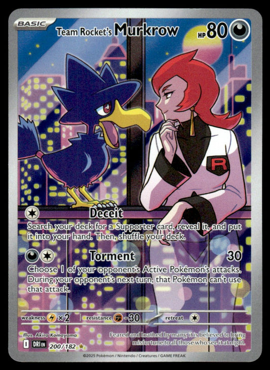 Team Rocket's Murkrow 200/182 - Destined Rivals - Scarlet & Violet
