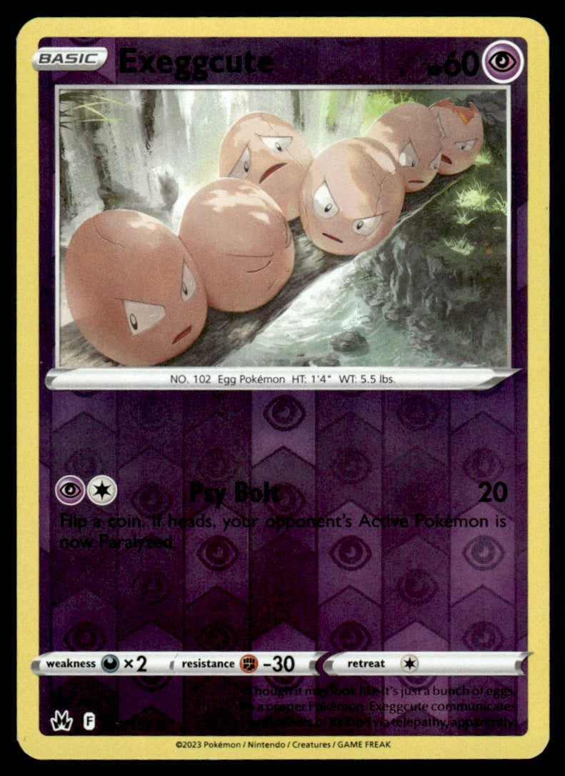 Exeggcute 057/159 Reverse - Crown Zenith - Sword & Shield