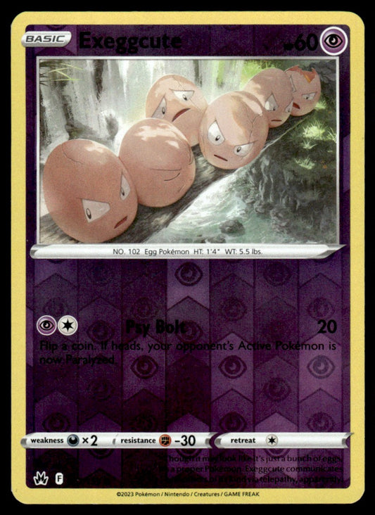 Exeggcute 057/159 Reverse - Crown Zenith - Sword & Shield
