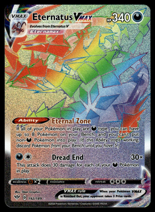 Eternatus VMAX 192/189 - Darkness Ablaze - Sword & Shield