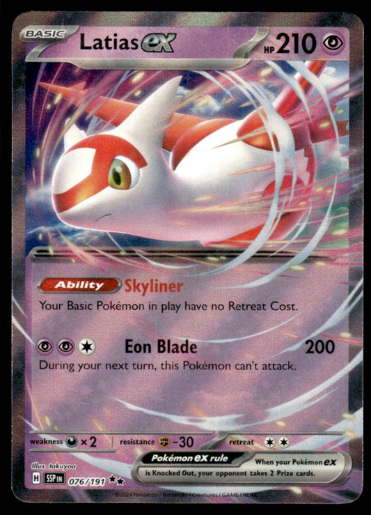 Latias ex 076/191 - Surging Sparks - Scarlet & Violet