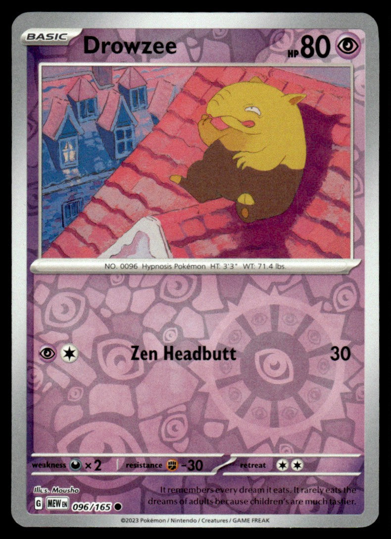 Drowzee 096/165 Reverse - Scarlet & Violet - 151 - Scarlet & Violet