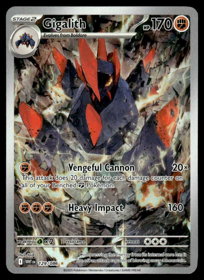 Gigalith 129/086 - White Flare - Scarlet & Violet