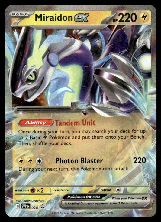 Miraidon ex 028/PRSV - Scarlet & Violet Promos - Scarlet & Violet
