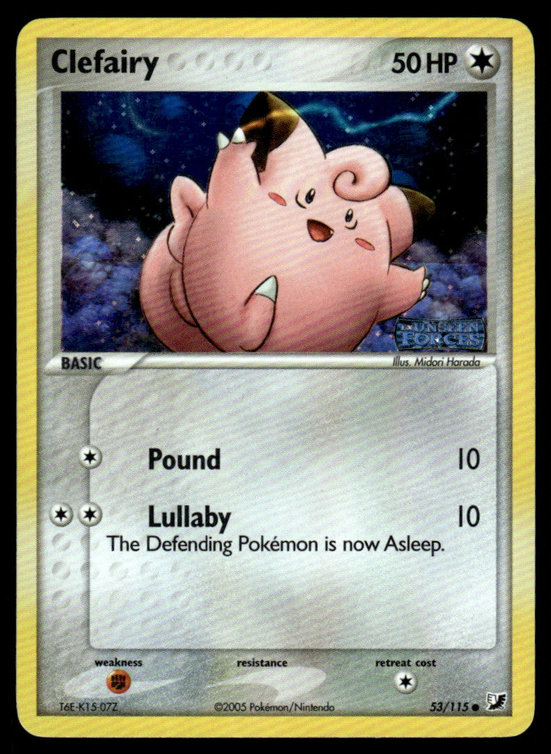 LP - Clefairy 53 - Reverse - Unseen Forces