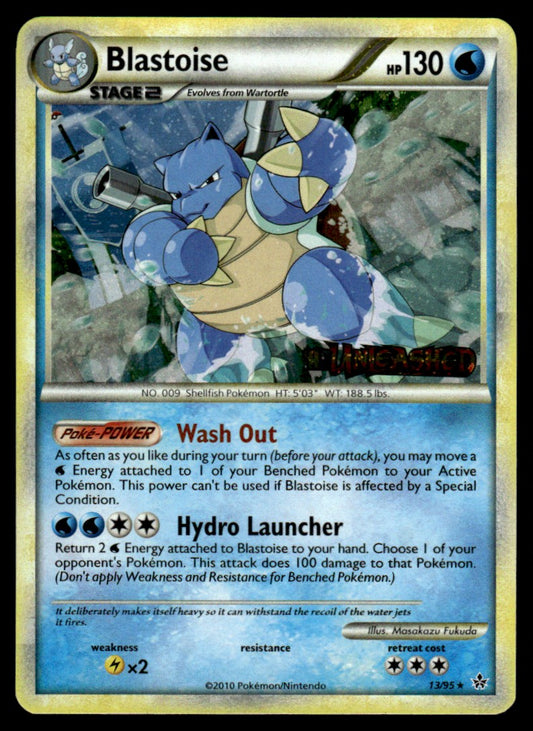 NM - Blastoise 13 - Reverse - Unleashed