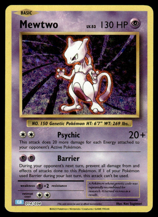 Mewtwo 014/034 - Trading Card Game Classic