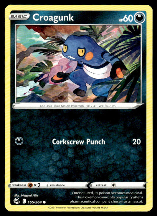 Croagunk 165/264 Comun - Fusion Strike - Sword & Shield