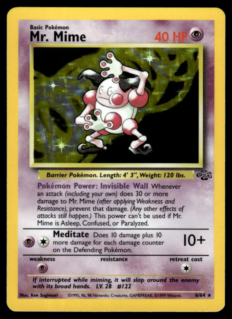 NM - Mr. Mime 6 - Holo - Jungle