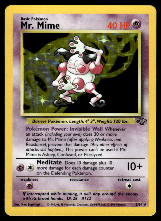 NM - Mr. Mime 6 - Holo - Jungle