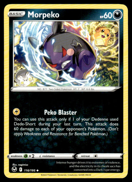 Morpeko 116/195 Uncomon - Silver Tempest - Sword & Shield