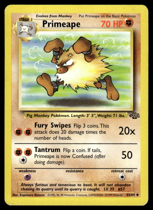 LP Primeape 43 No Holo - Jungle