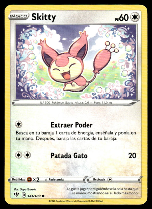 Skitty 141/189 Comun - Darkness Ablaze - Sword & Shield