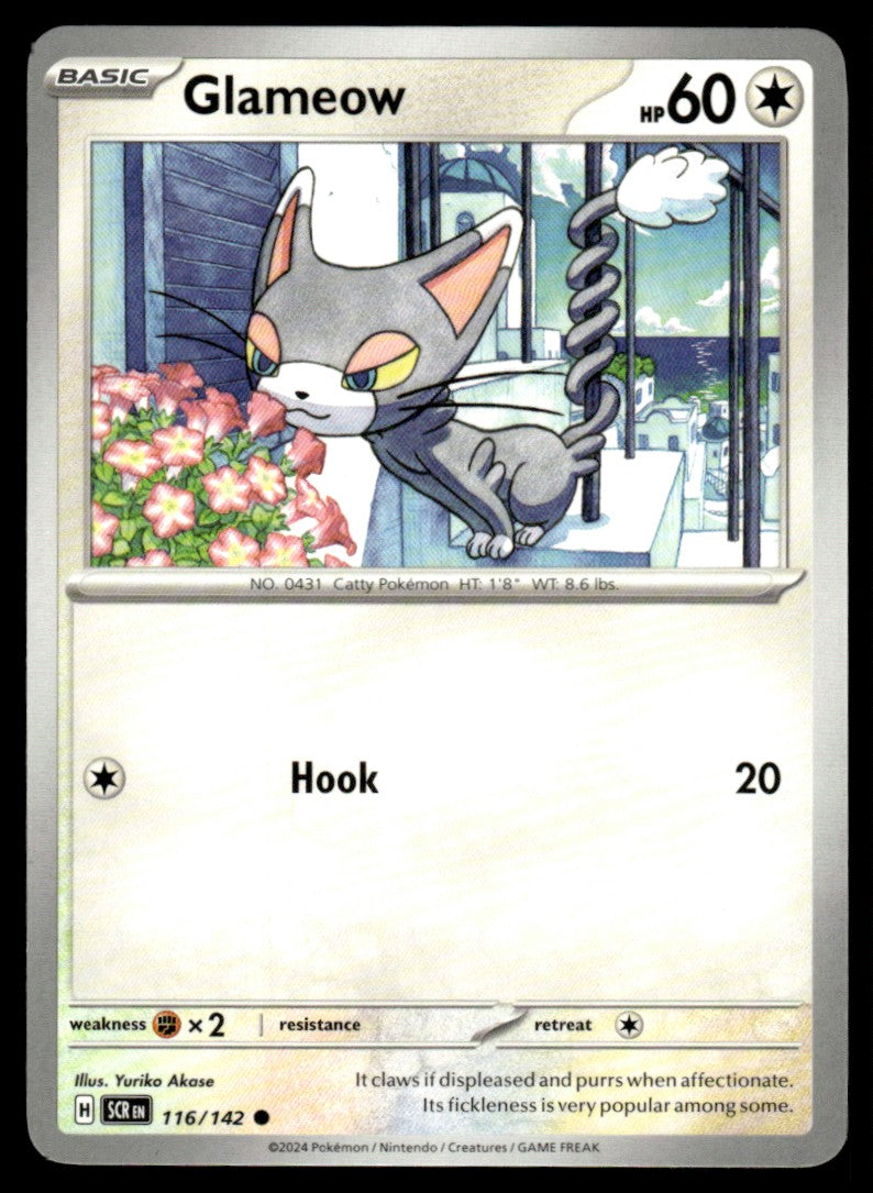 Glameow 116/142 Comun - Stellar Crown - Scarlet & Violet