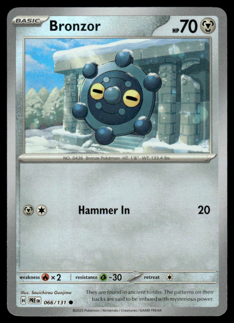 Bronzor (Master Ball Pattern) 066/131 - Prismatic Evolutions - Scarlet & Violet