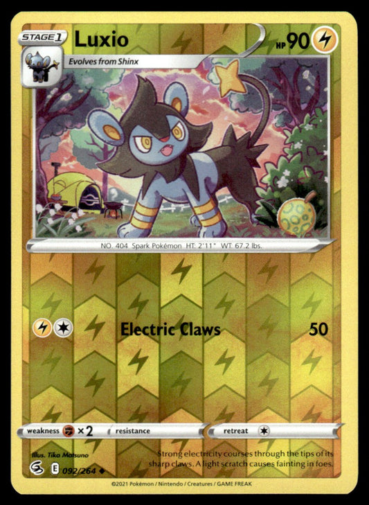 Luxio 092/264 Reverse - Fusion Strike - Sword & Shield
