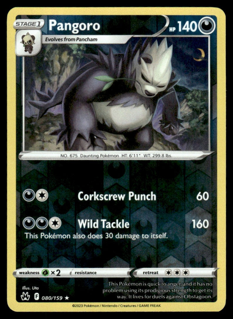 Pangoro 080/159 Reverse - Crown Zenith - Sword & Shield