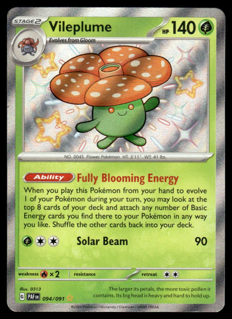 Vileplume 094/091 - Paldean Fates - Scarlet & Violet