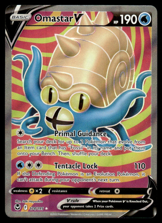 Omastar V 174/195 - Silver Tempest - Sword & Shield