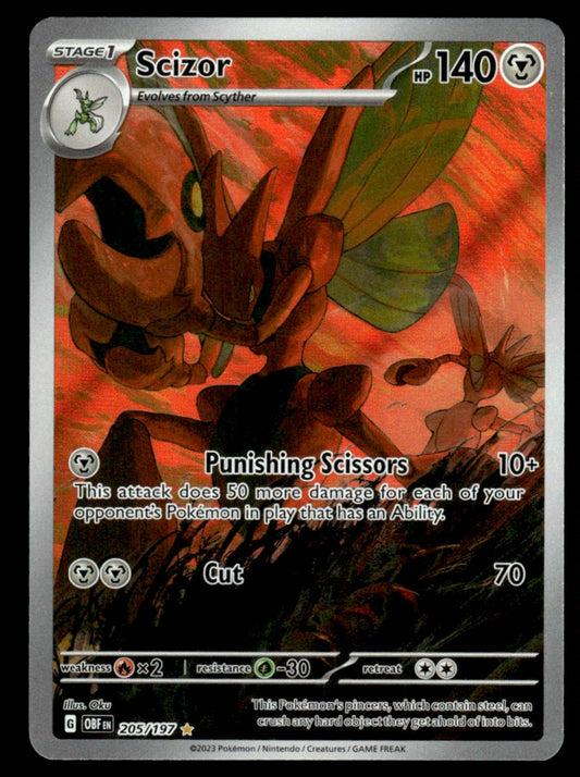 Scizor 205/197 - Obsidian Flames - Scarlet & Violet