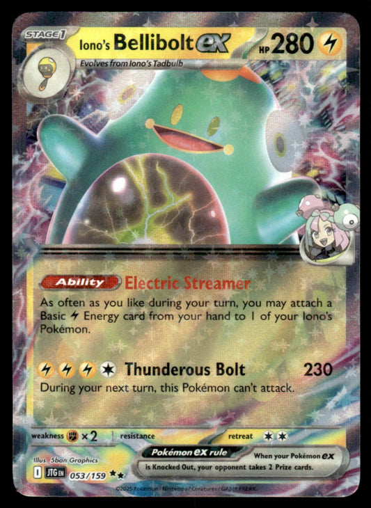 Iono's Bellibolt ex 053/159 - Journey Together - Scarlet & Violet