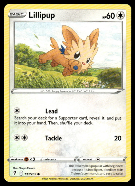 Lillipup 133/203 Comun - Evolving Skies - Sword & Shield