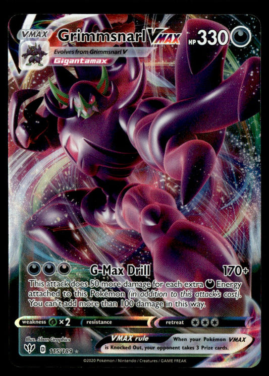 Grimmsnarl VMAX 115/189 - Darkness Ablaze - Sword & Shield