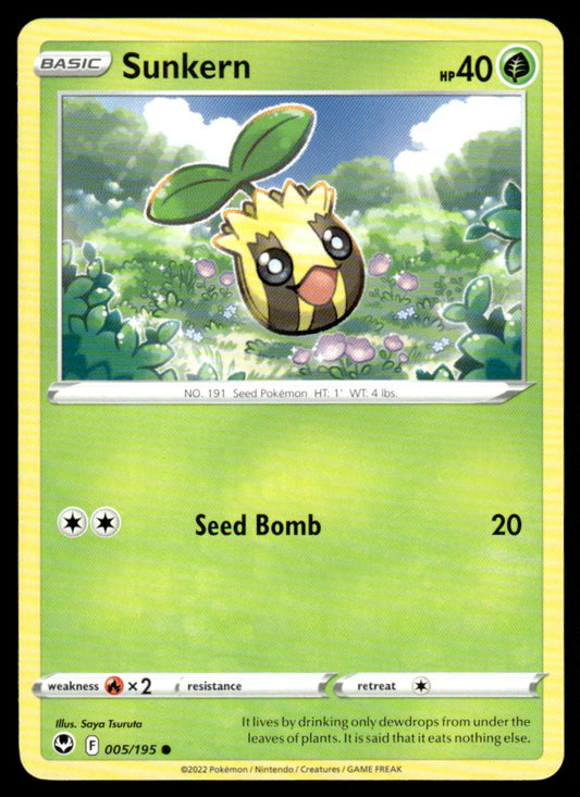 Sunkern 005/195 Comun - Silver Tempest - Sword & Shield