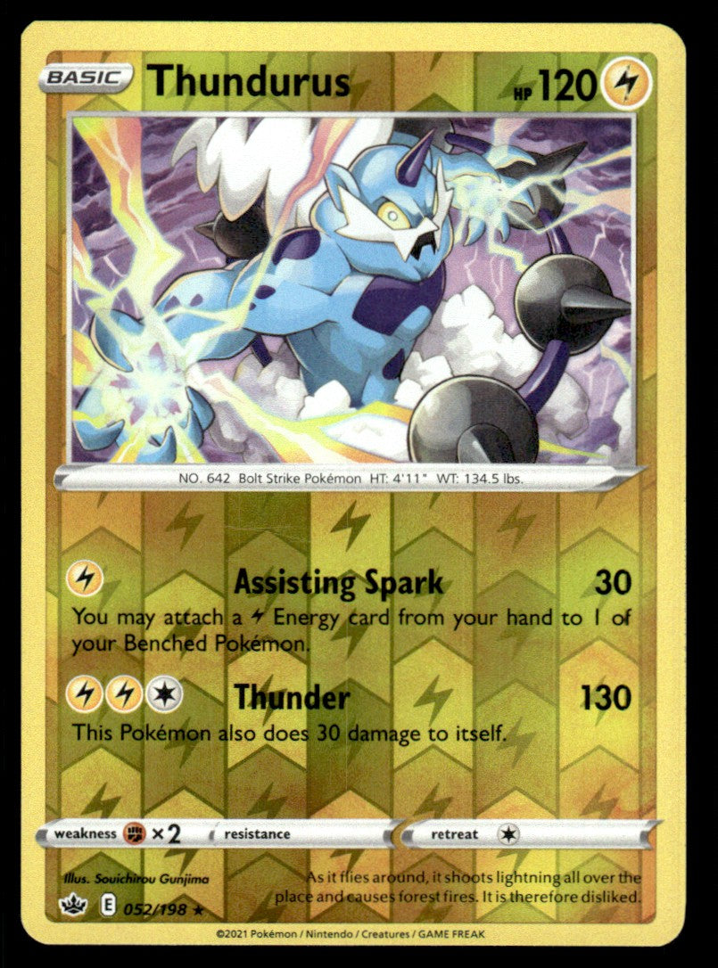 Thundurus 052/198 Reverse - Chilling Reign - Sword & Shield