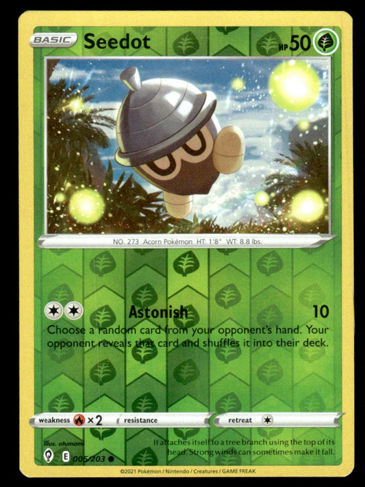 Seedot 005/203 Reverse - Evolving Skies - Sword & Shield