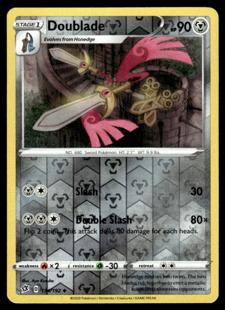 Doublade 134/192 Reverse - Rebel Clash - Sword & Shield