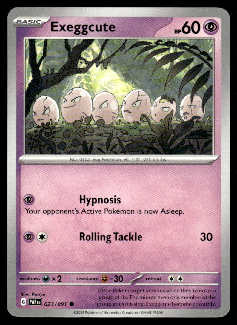 Exeggcute 023/091 Comun - Paldean Fates - Scarlet & Violet