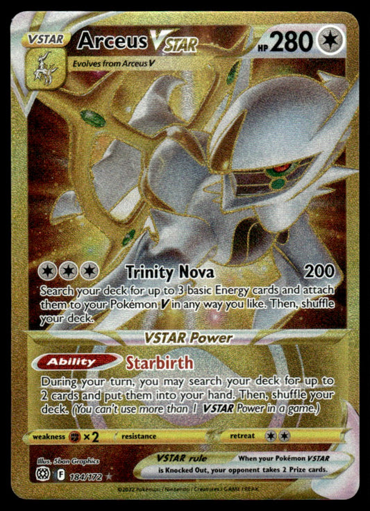 Arceus VSTAR 184/172 - Brilliant Stars - Sword & Shield