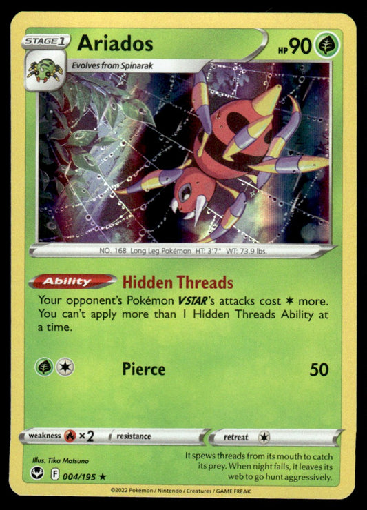 Ariados 004/195 Holo - Silver Tempest - Sword & Shield
